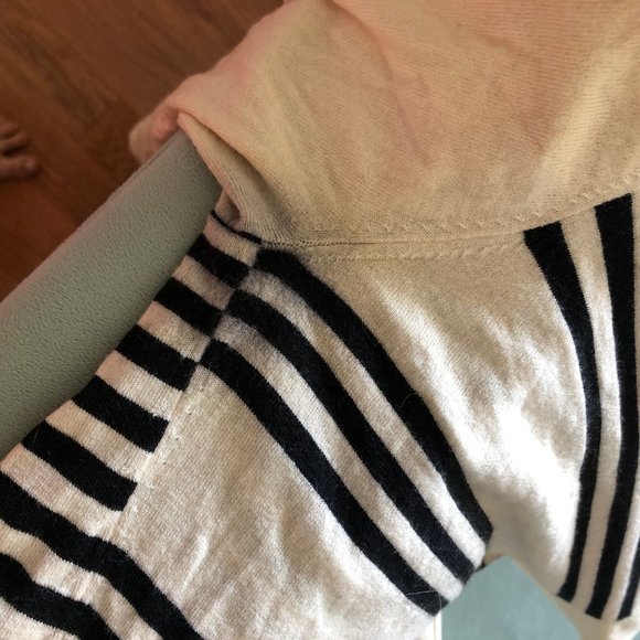 Theory striped crewneck sweater soft wool - Picture 3 of 3